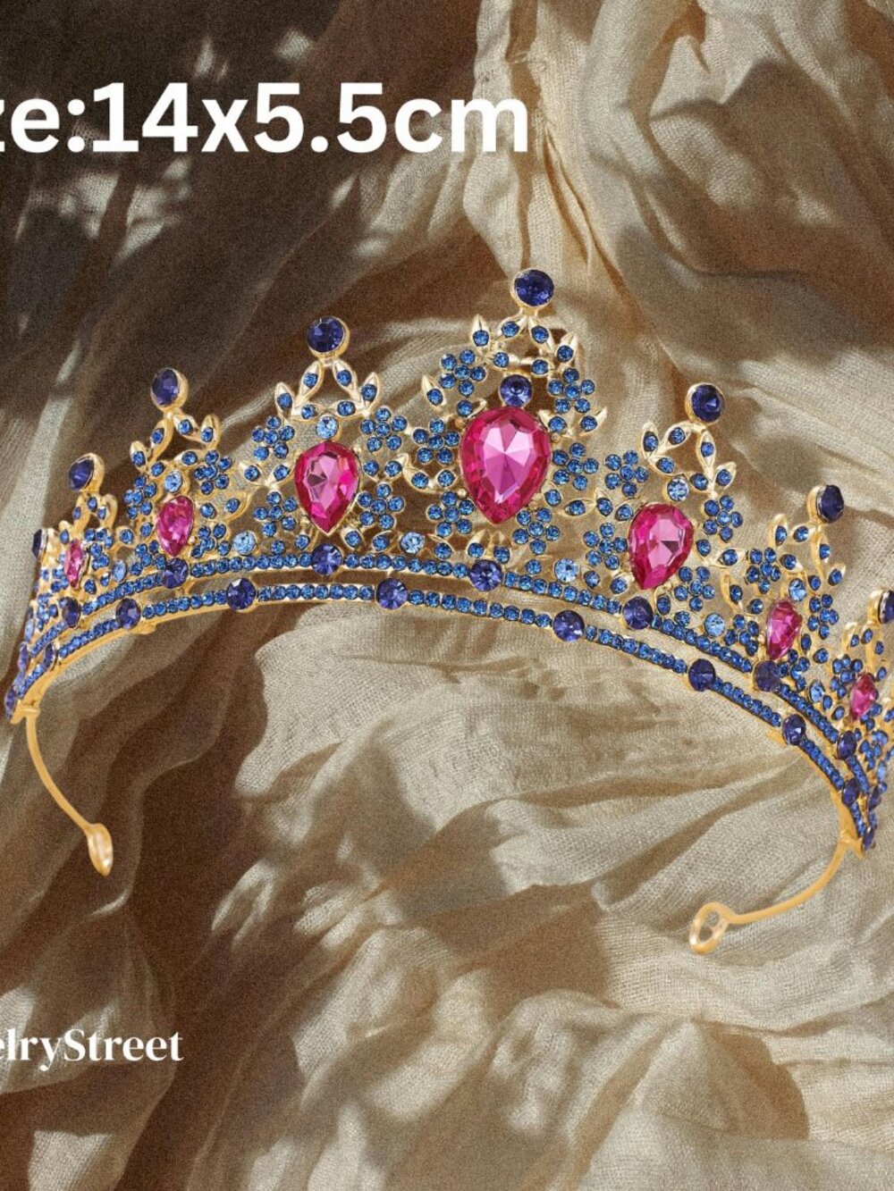 Rhinestone Crown Bride Bridal Wedding Birthday Party for Women